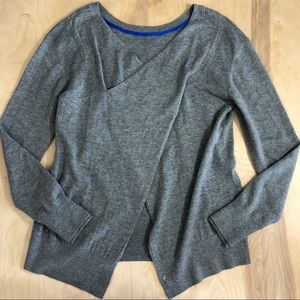 Lululemon grey wrap sweater size 12